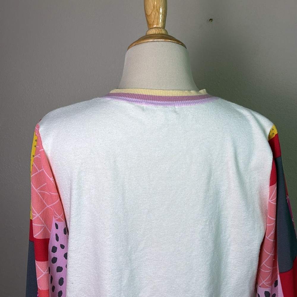 Fate Medium Colorblock Patchwork Sleeve Colorful … - image 8